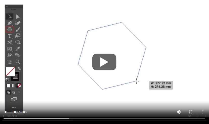 Illustratorの多角形ツールの使い方 使えない時の対処法も